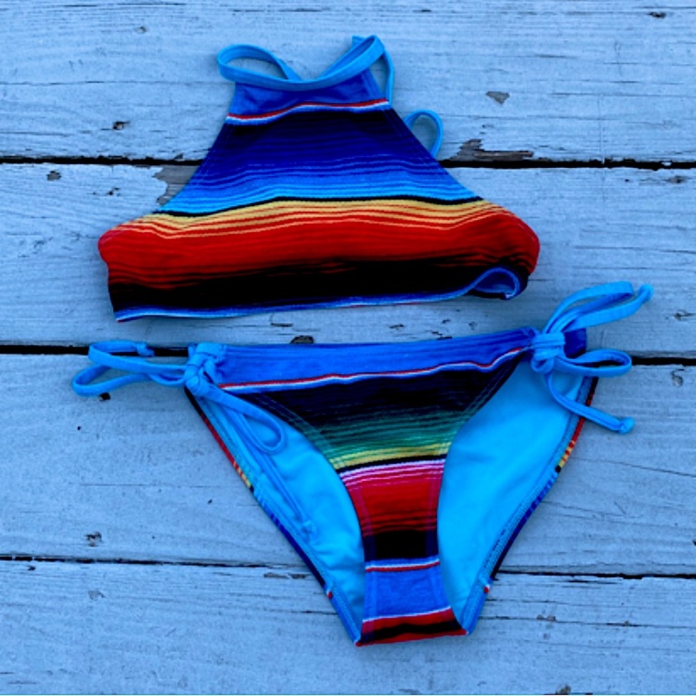 Chance Loves Girls Teen Stripe Bikini Swimsuit